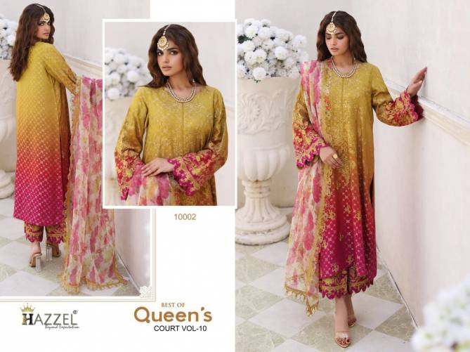 Queens Court Vol 10 By Hazzel Cotton Pakistani Suits Wholesale Clothing Suppliers In India
